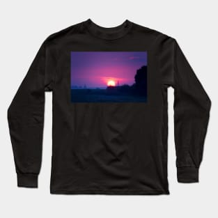 Purple October Sunrise Long Sleeve T-Shirt